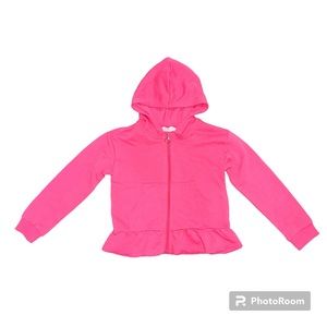 NWT H&M Coral Zip Up Hoodie Jacket Girls 4-6years old